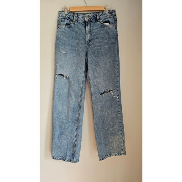 Dynamite Denim Heidi Jeans Jamba Large Wide Leg, Distressed, Sz 8/29 - Picture 1 of 11